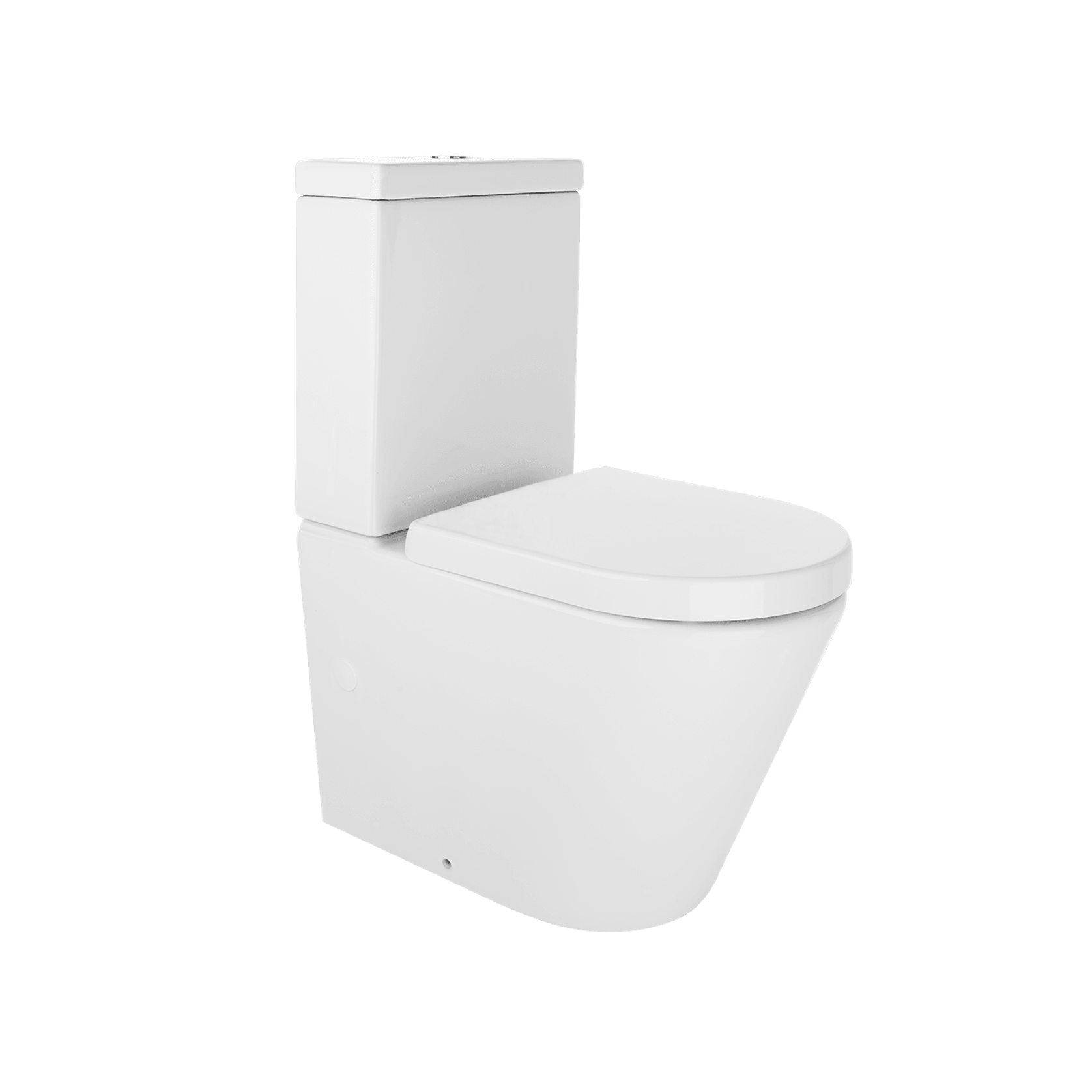 Vivo Toilet Suite with Thick Seat Gloss White gallery detail image