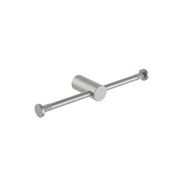Caddence Double Toilet Paper Holder Brushed Nickel gallery detail image