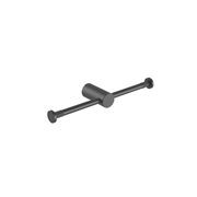 Caddence Double Toilet Paper Holder Gun Metal Grey gallery detail image