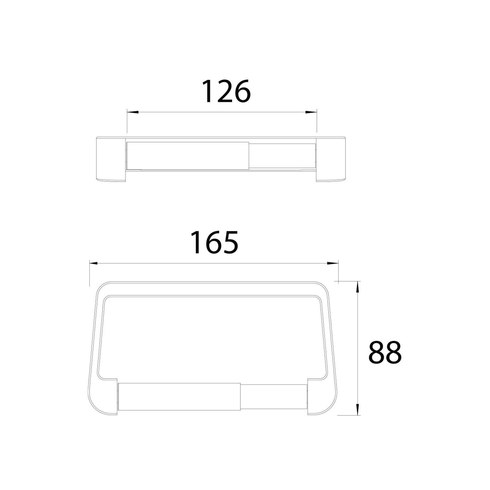 Mode Toilet Roll Holder Satin Black gallery detail image