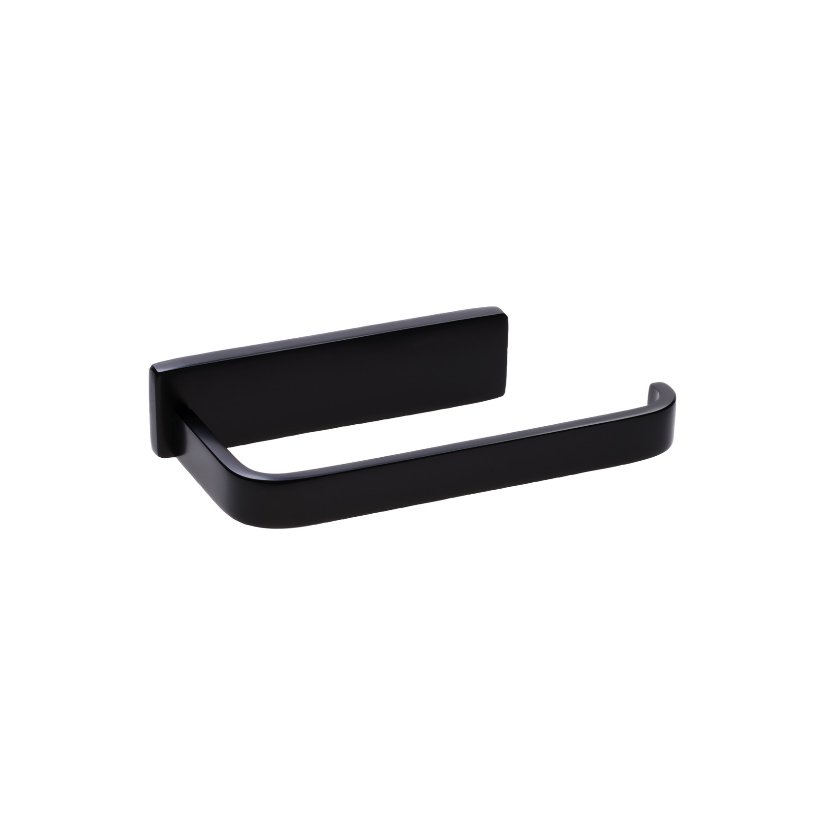 Cubic Toilet Roll Holder Satin Black gallery detail image