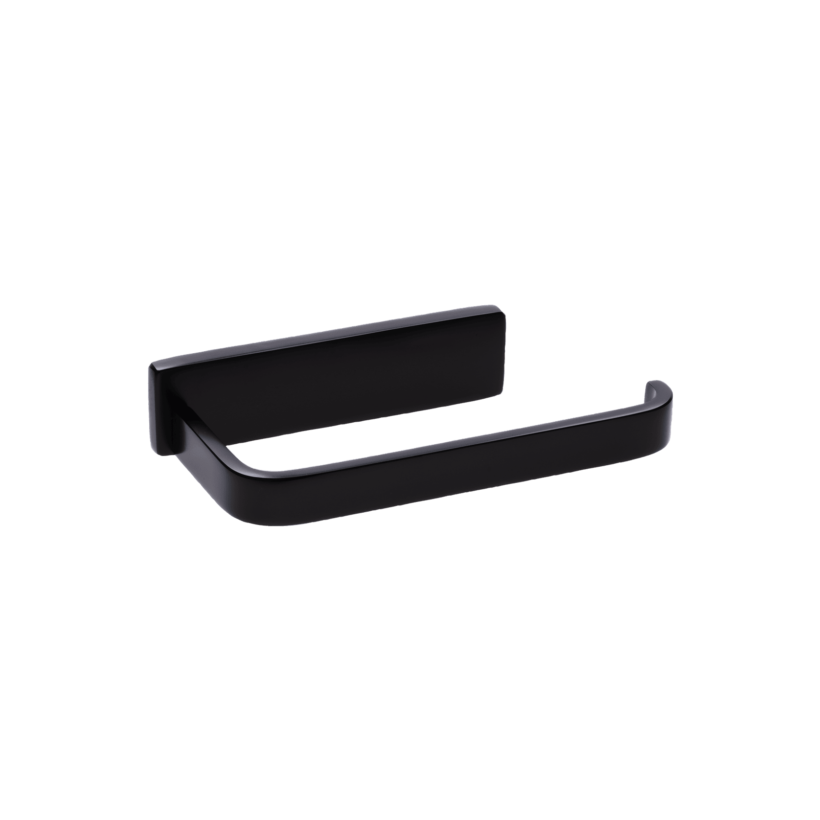 Cubic Toilet Roll Holder Satin Black gallery detail image