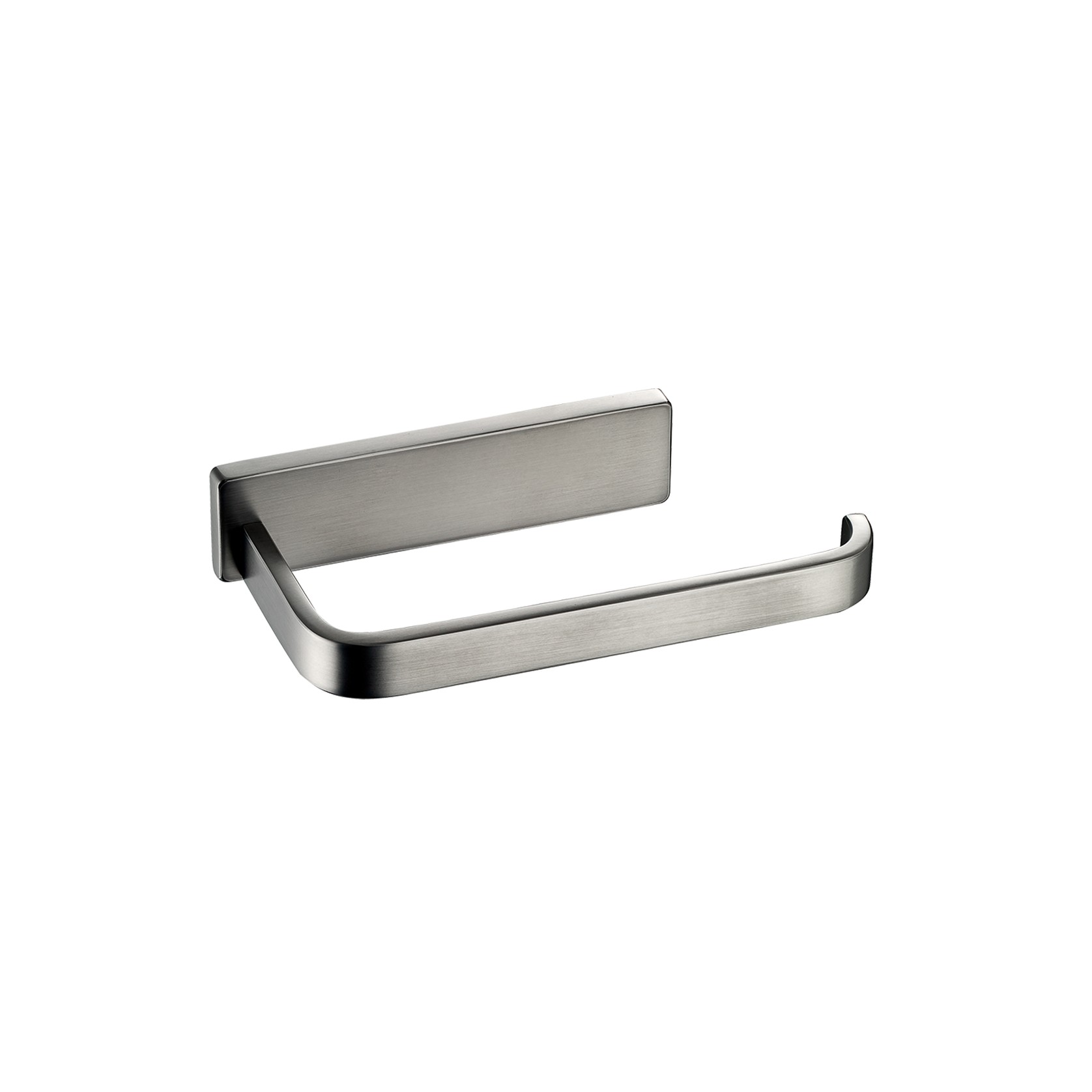 Cubic Toilet Roll Holder Brushed Nickel gallery detail image