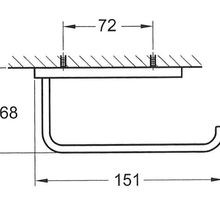 Cubic Toilet Roll Holder Brushed Nickel gallery detail image