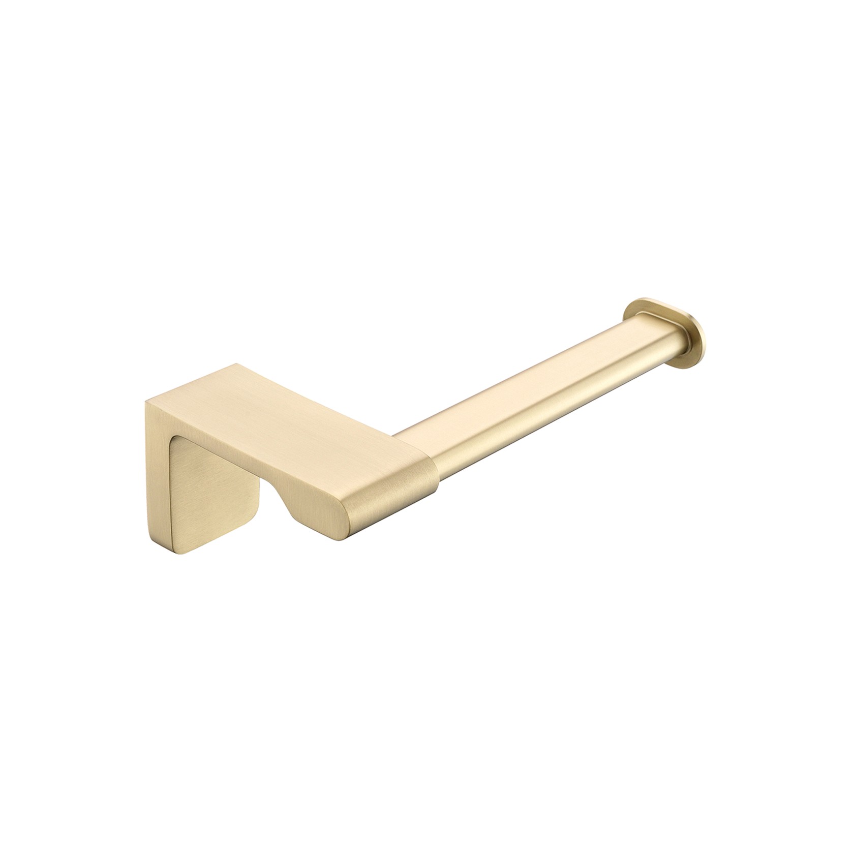 Abode Toilet Roll Holder Brushed Brass gallery detail image