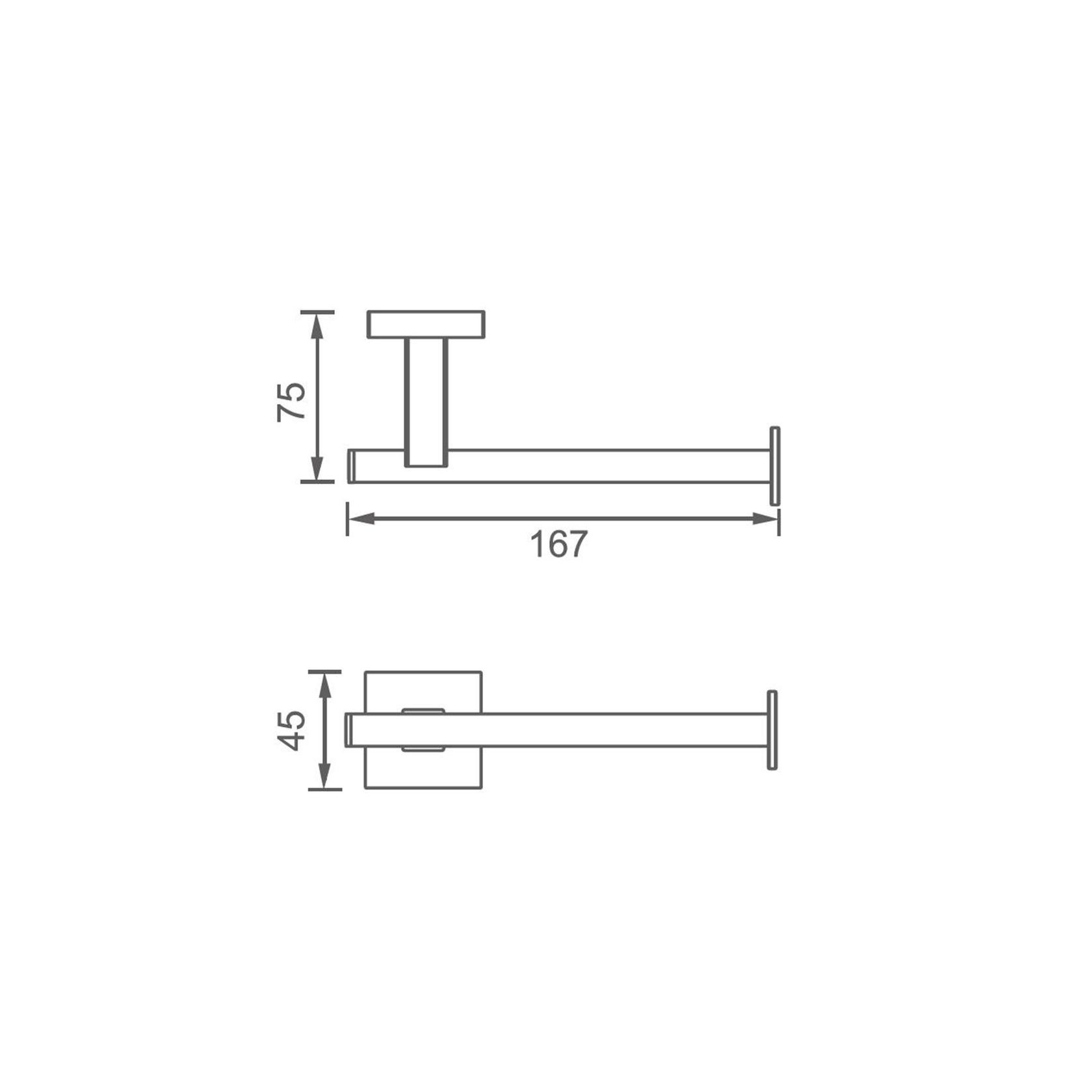 Butler Toilet Roll Holder Brushed Nickel gallery detail image