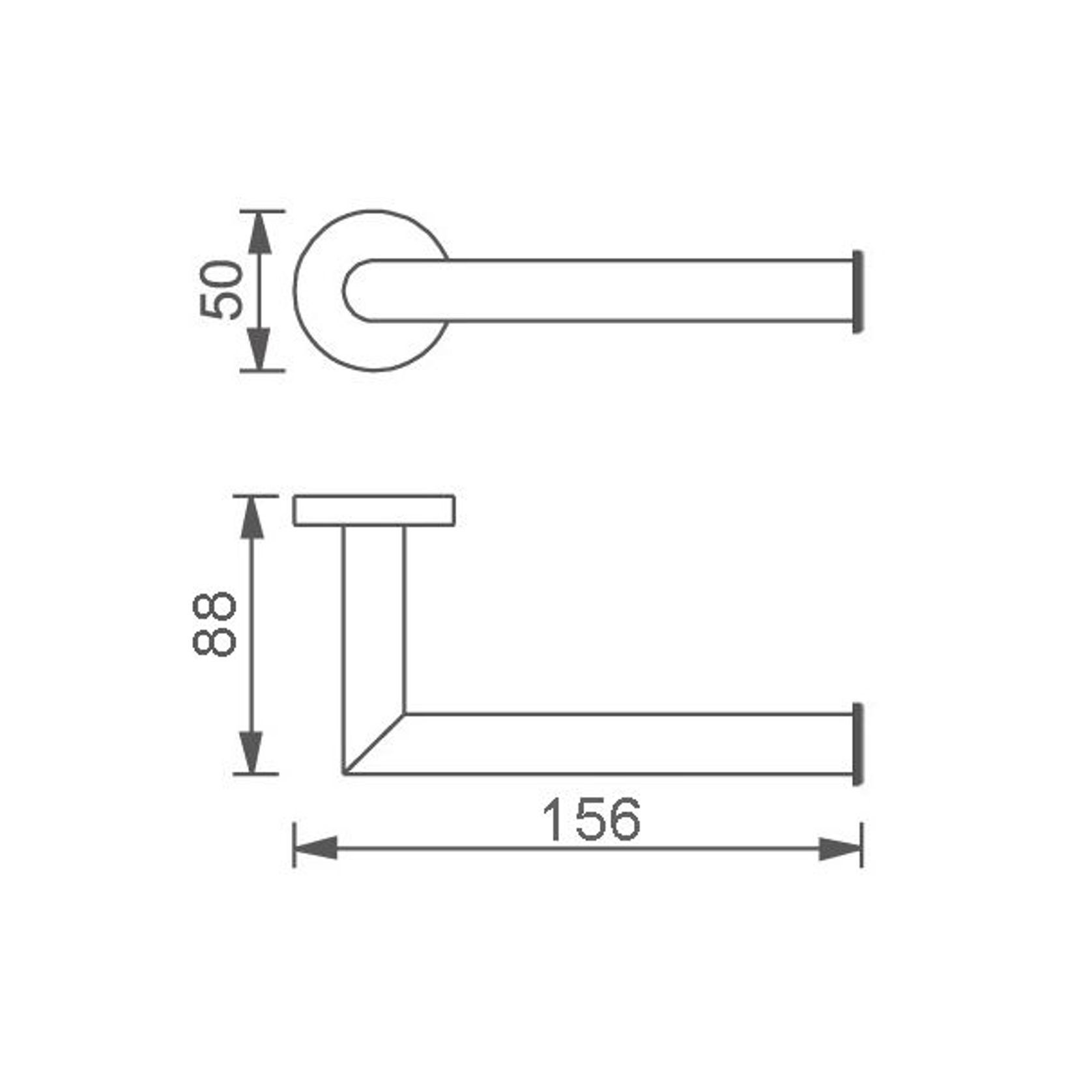 Colab Toilet Roll Holder Gun Metal gallery detail image