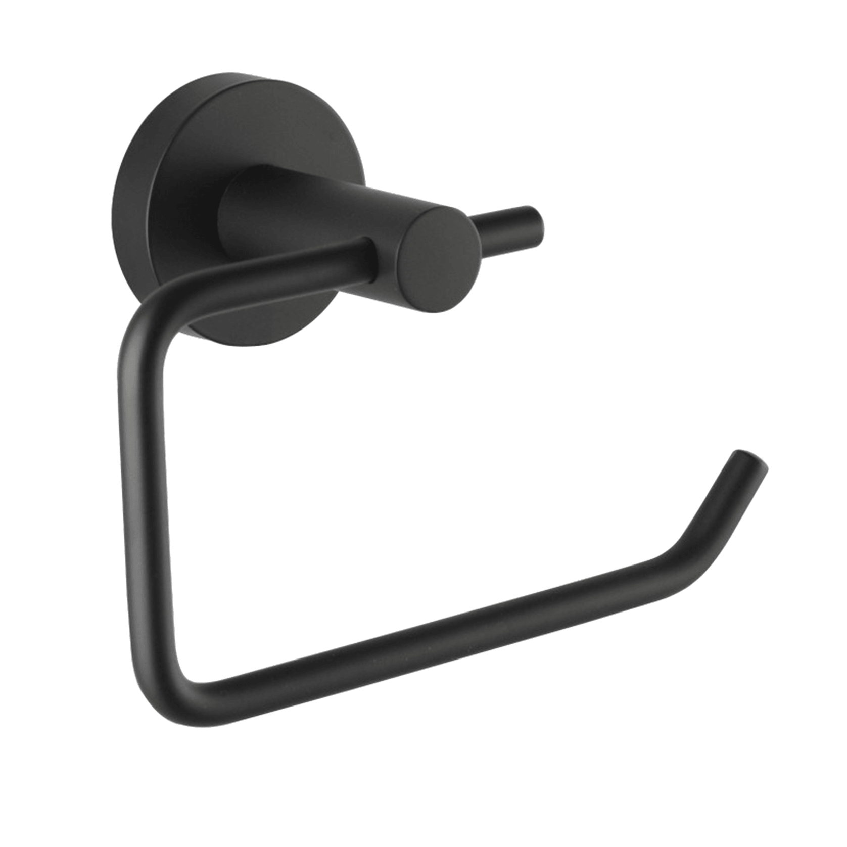 Lucid Pin Toilet Roll Ring Matte Black gallery detail image