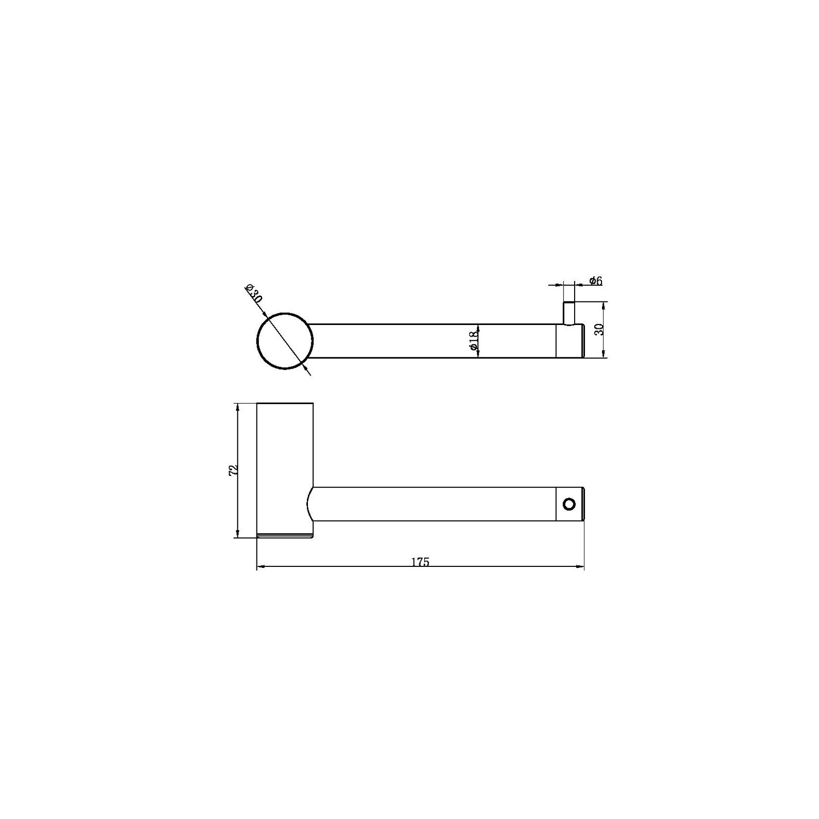 Zen SS316L Toilet Roll Holder | Brushed Gold gallery detail image