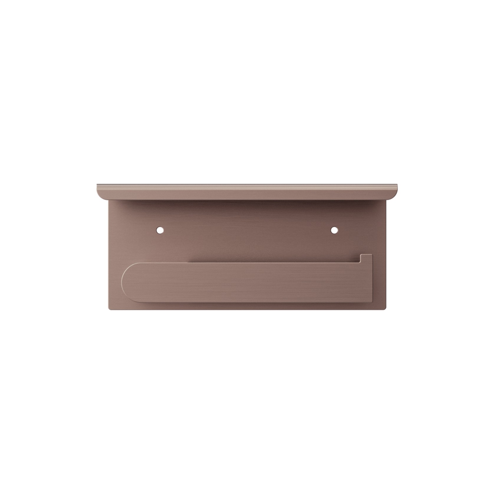 Bianca Toilet Roll Holder & Phone Holder | Brushed Bronze gallery detail image