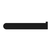 Bianca Toilet Roll Holder | Matte Black gallery detail image