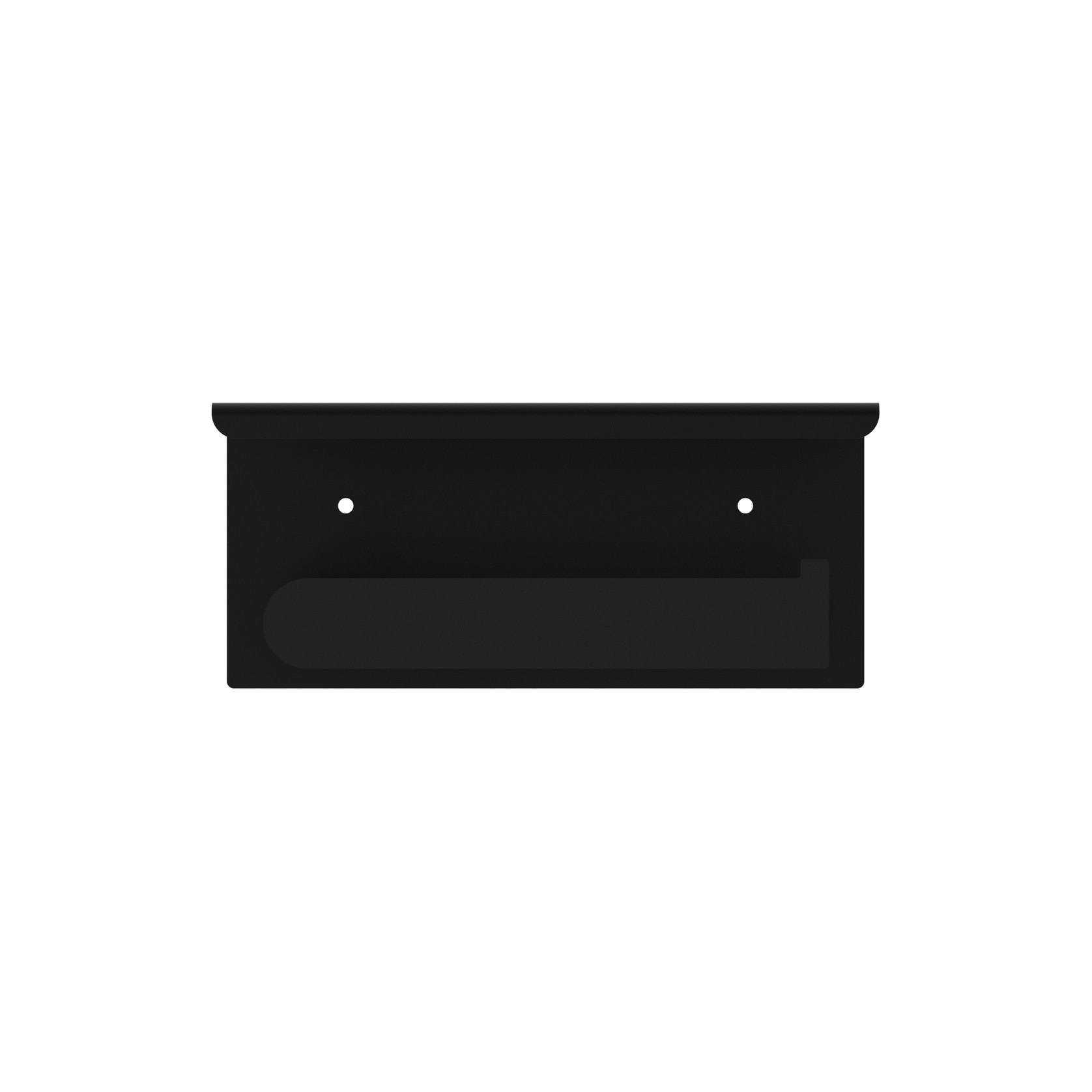 Bianca Toilet Roll Holder & Phone Holder | Matte Black gallery detail image