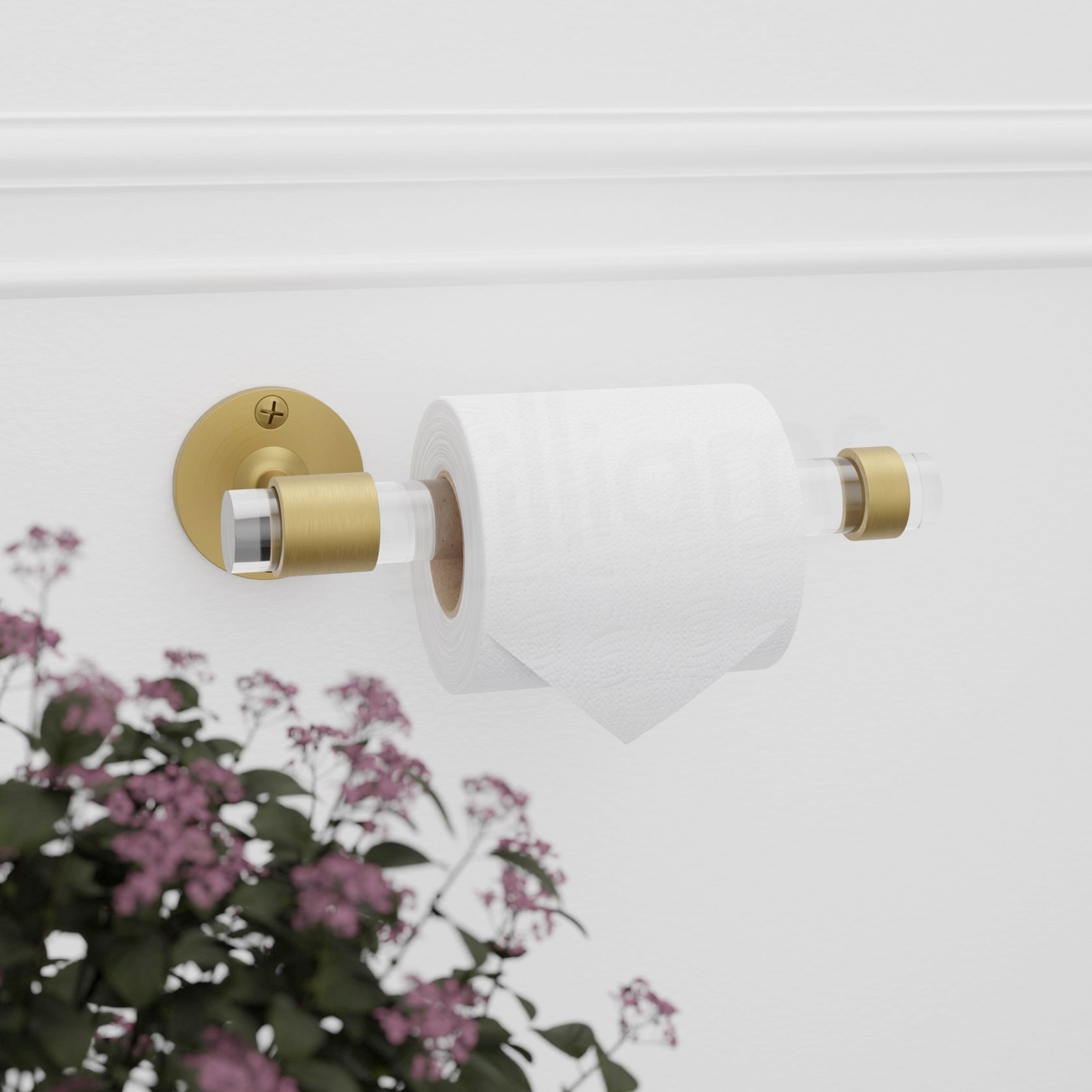 Lucite Toilet Paper Holder gallery detail image