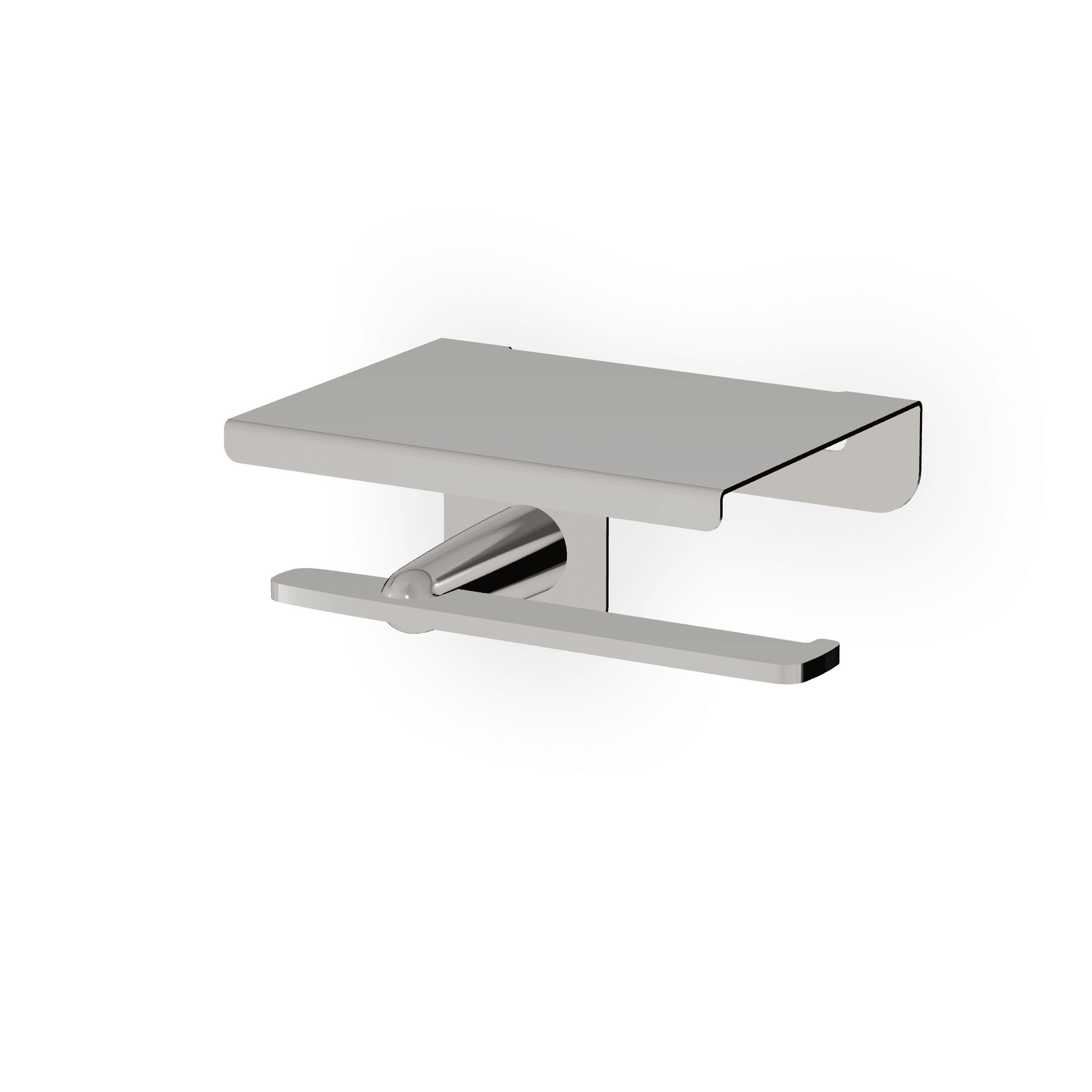 Veloce Toilet Paper Holder With Shelf gallery detail image
