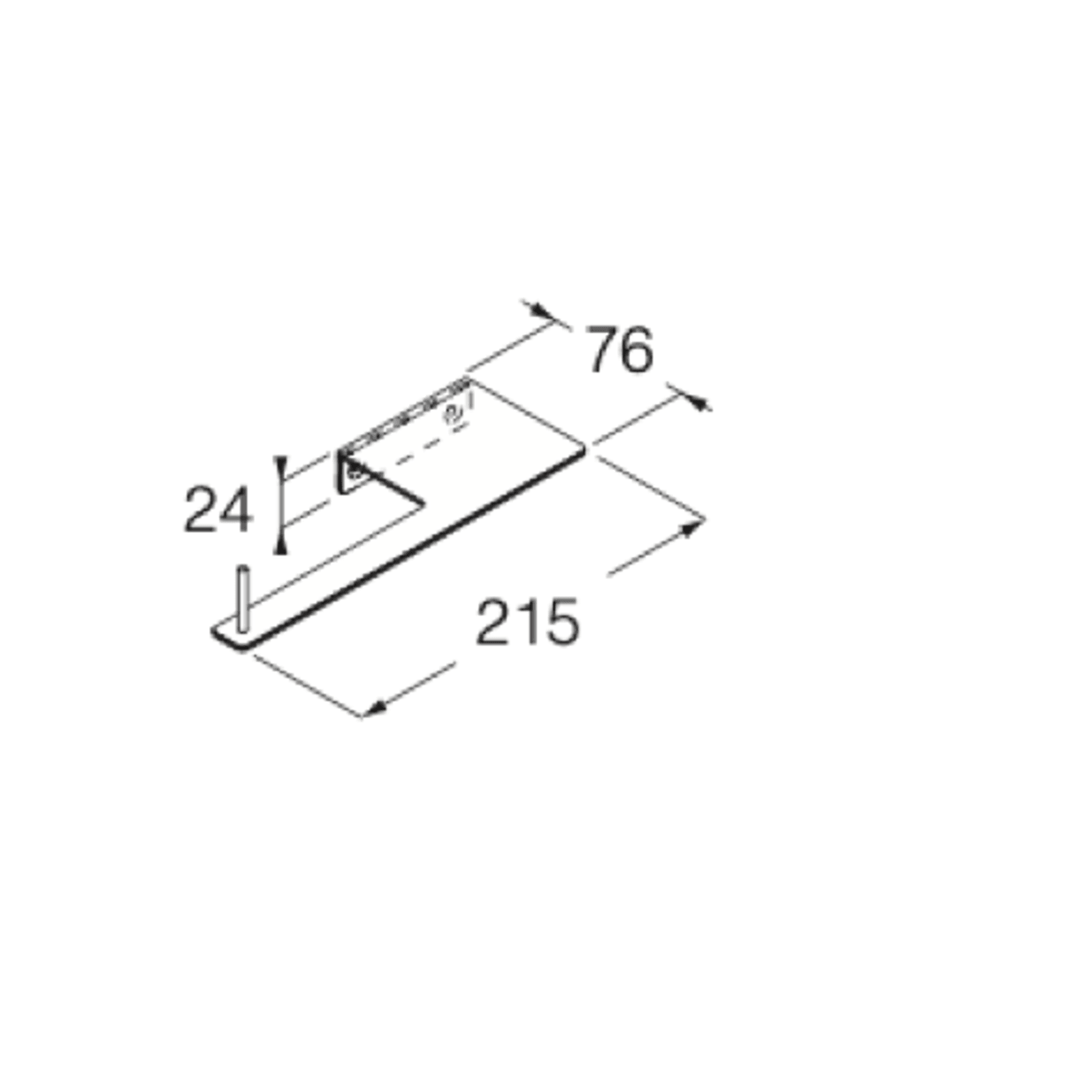Blade Toilet Roll Holder by Boffi gallery detail image