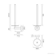 Buddy Vertical Paper Holder 190mm gallery detail image