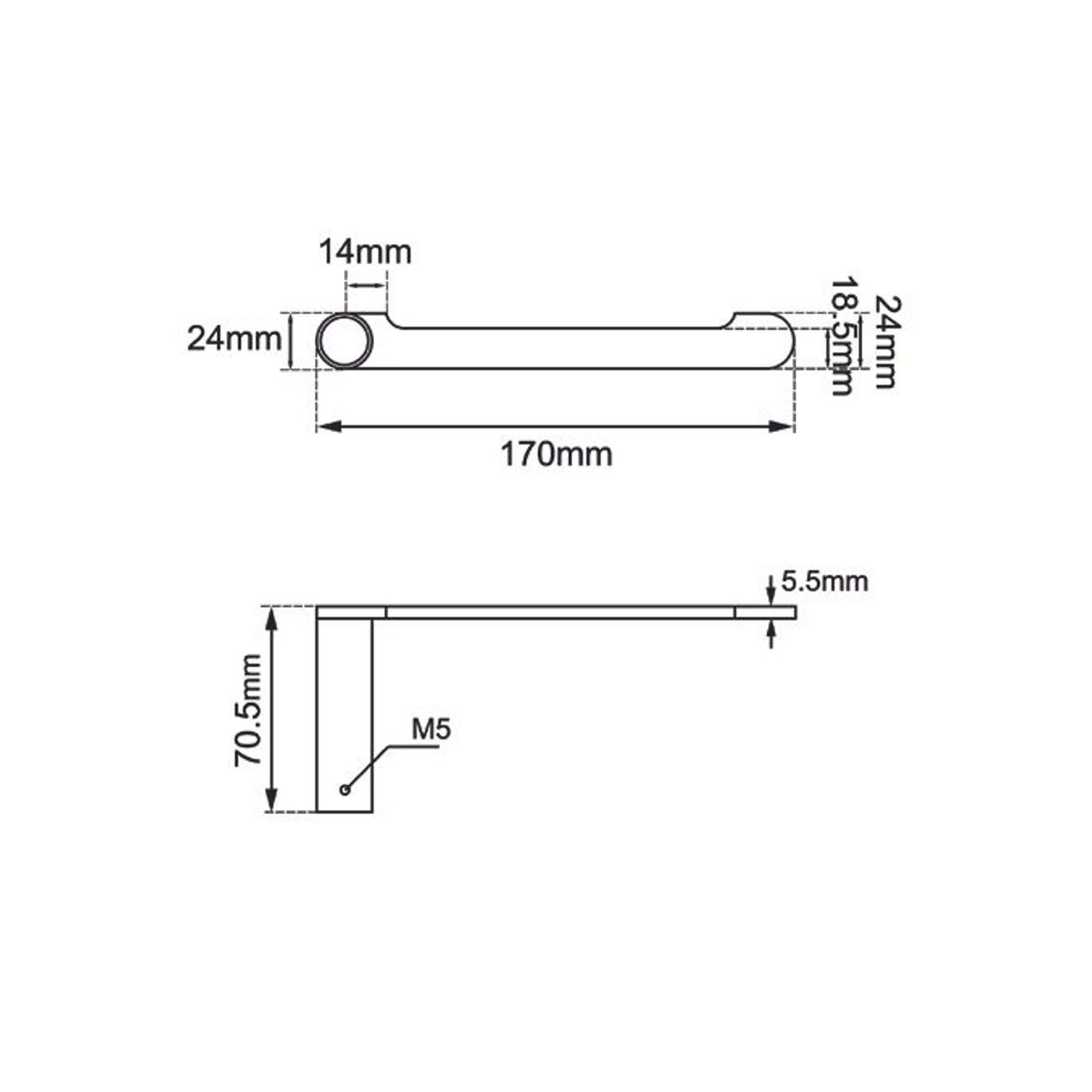 Rushy Toilet Roll Holder Gun Metal Grey gallery detail image
