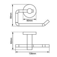 Lucid Pin Toilet Roll Ring Brushed Brass gallery detail image