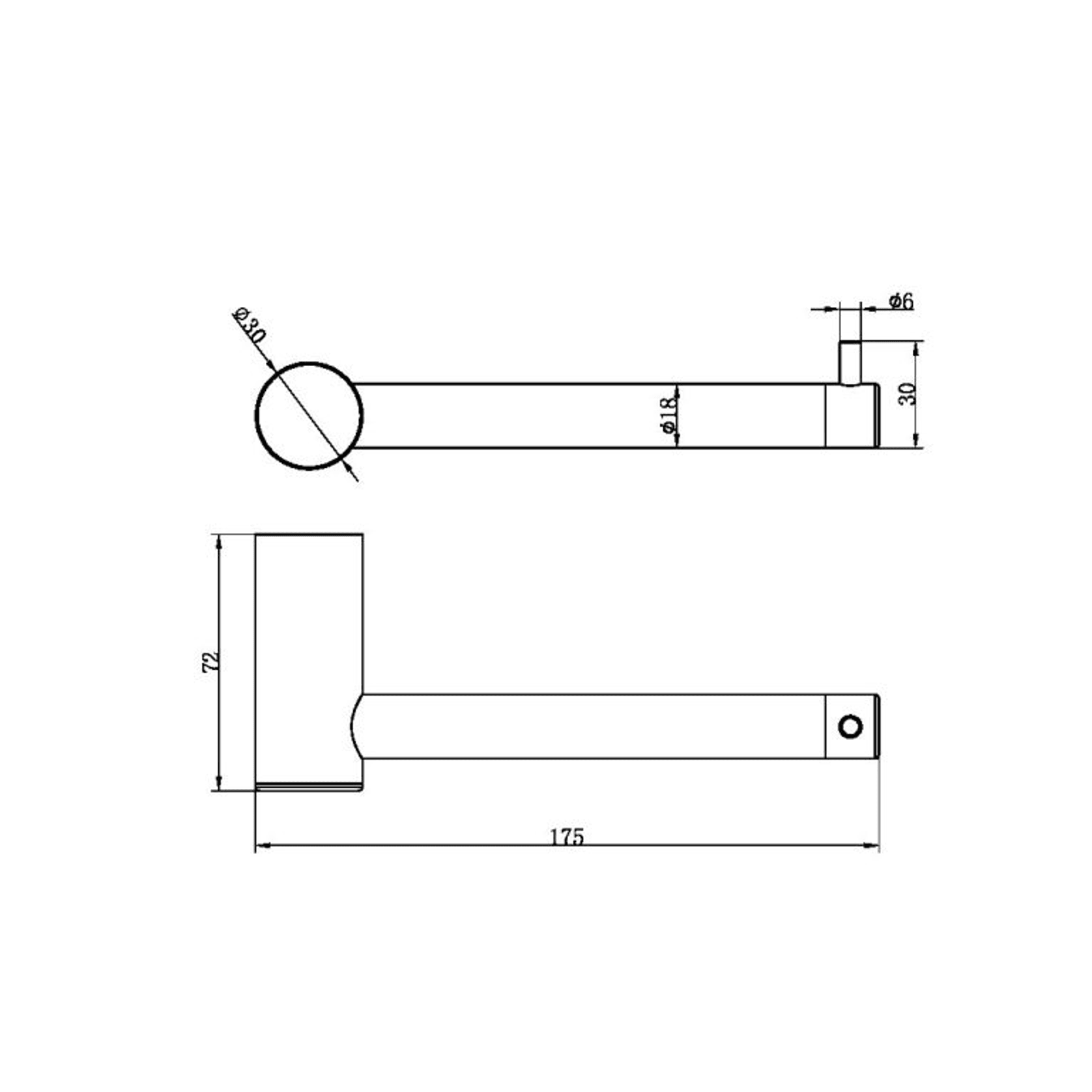 Zen SS316L Toilet Roll Holder | Brushed Bronze gallery detail image