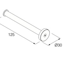 Minimal Toilet Roll Holder by Boffi gallery detail image