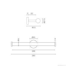 Tube Double Toilet Roll Holder gallery detail image