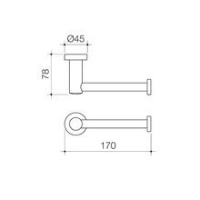 Cosmo Metal Toilet Roll Holder gallery detail image