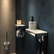 Geesa Frame Toilet Roll Holder With Shelf  gallery detail image