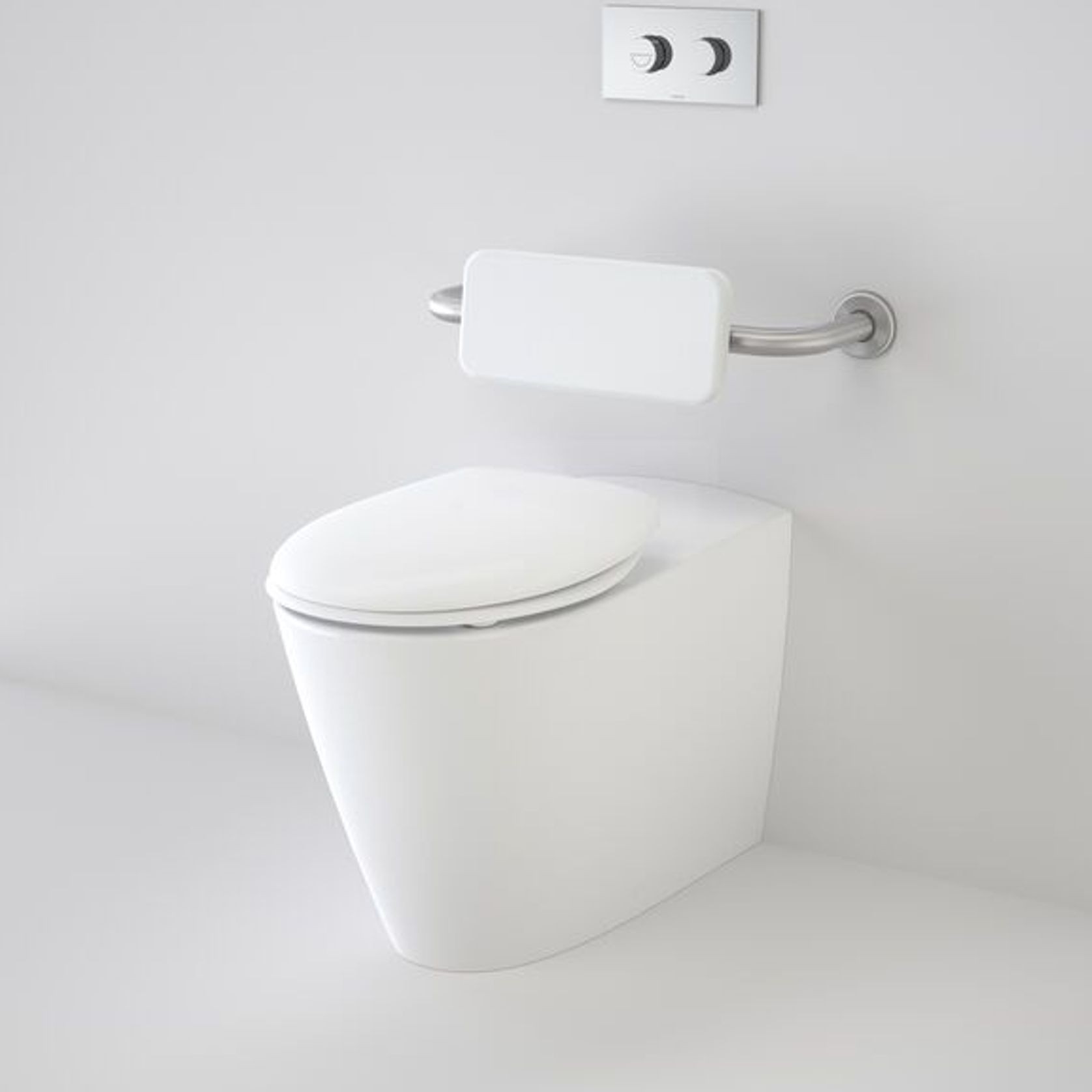 Care 705 Cleanflush Invisi Suite Carvelle Double Flap Seat White Backrest GermGard® gallery detail image