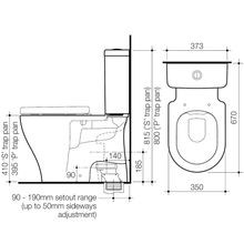 Luna Cleanflush Closed Coupled Toilet Suite gallery detail image