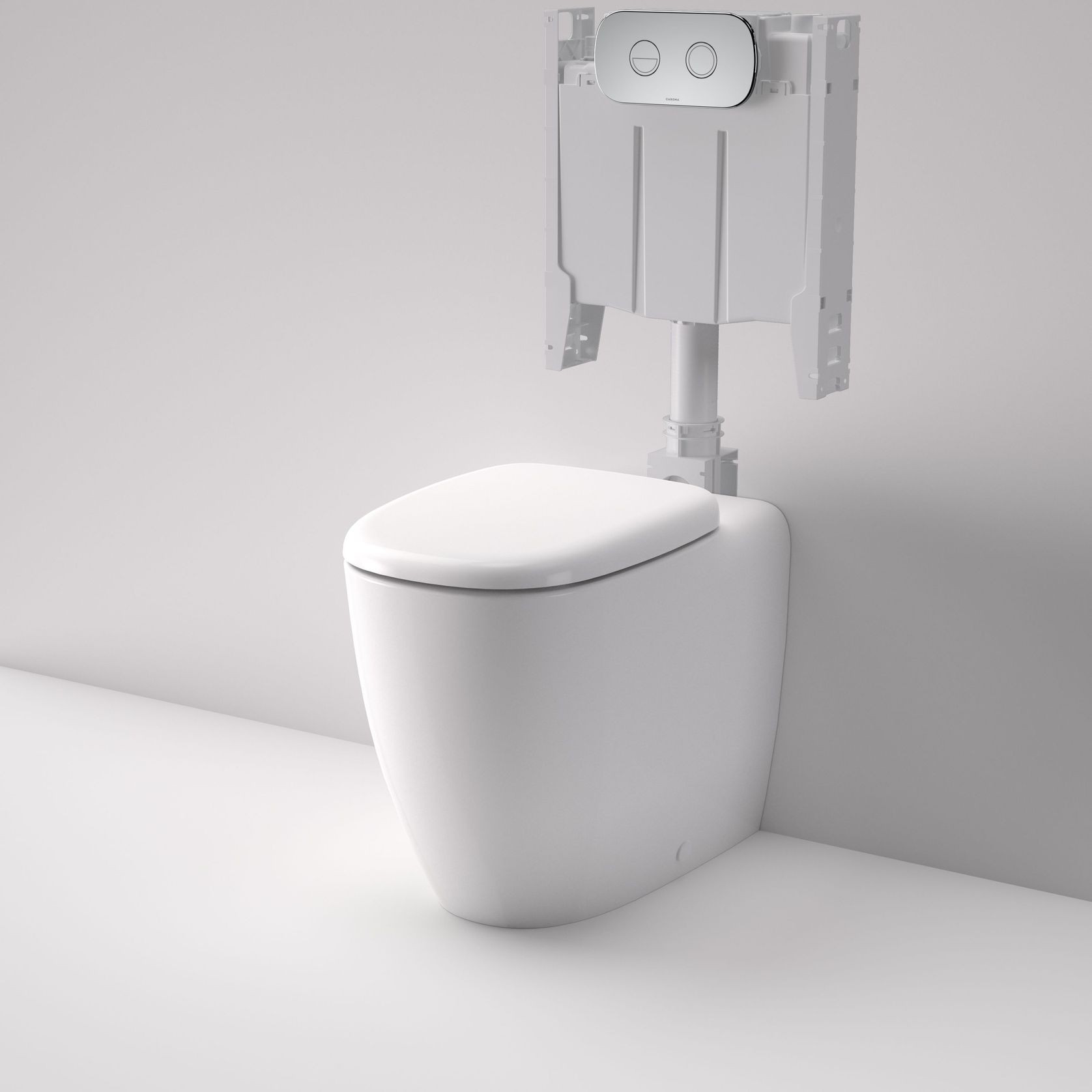 Contura II Cleanflush® Wall Faced Close Coupled BI Suite | White gallery detail image