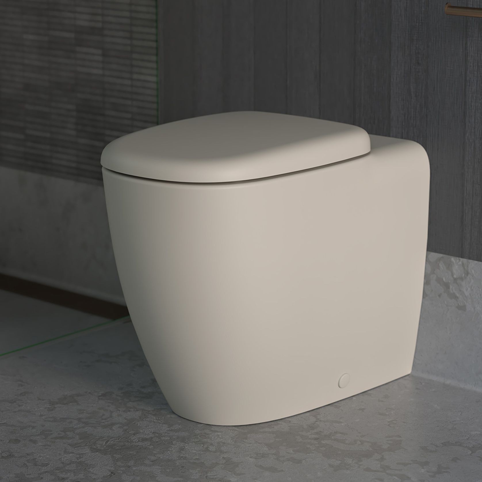 Contura II Cleanflush® Wall Faced Close Coupled BI Suite | Matte Clay gallery detail image