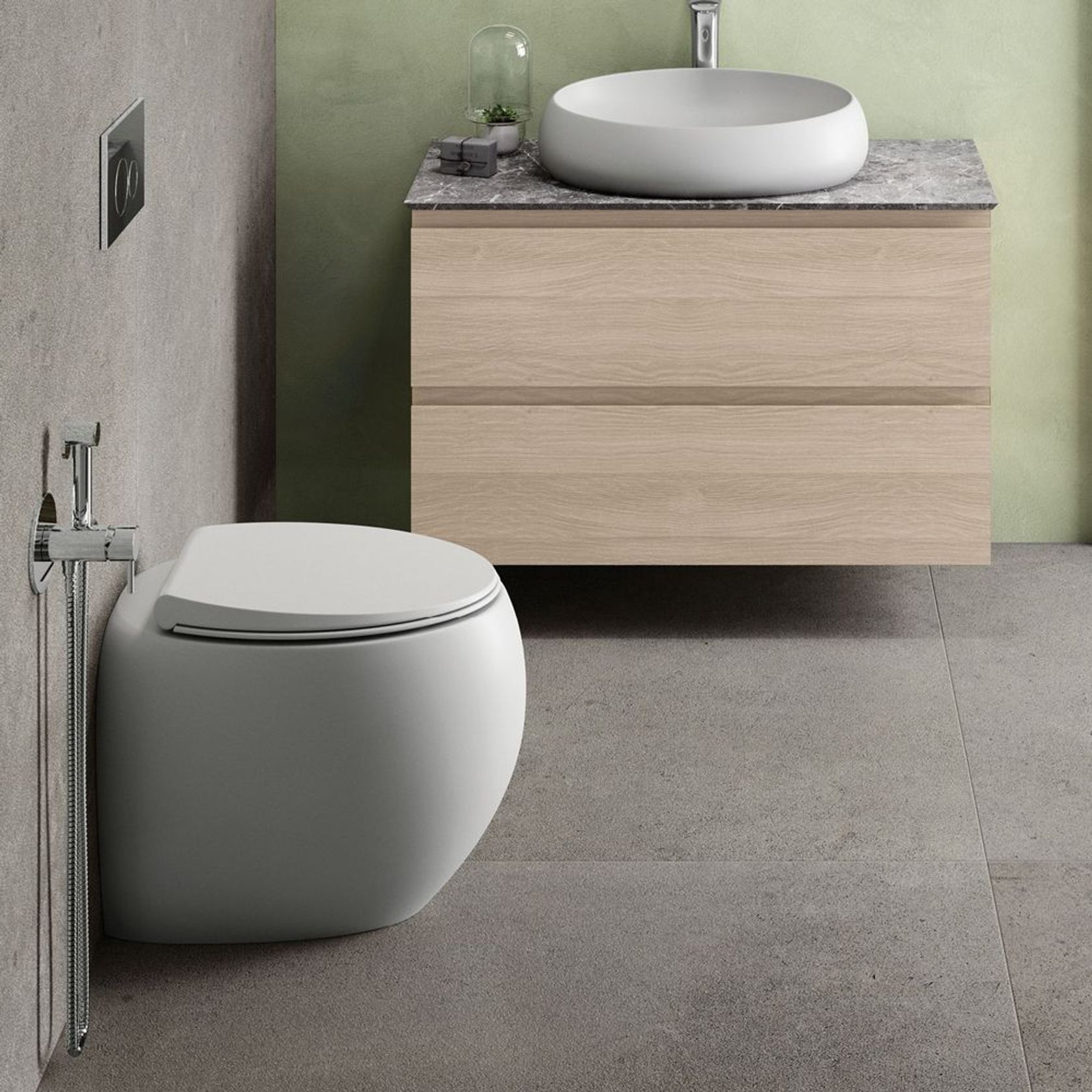 RAK Cloud Wall-Faced Toilet Suite gallery detail image
