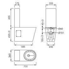 KWC Franke Stainless Steel Accessible Toilet Suite gallery detail image