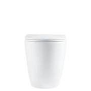 Alix Ambulant Wall-Faced Toilet Suite, Gloss White gallery detail image