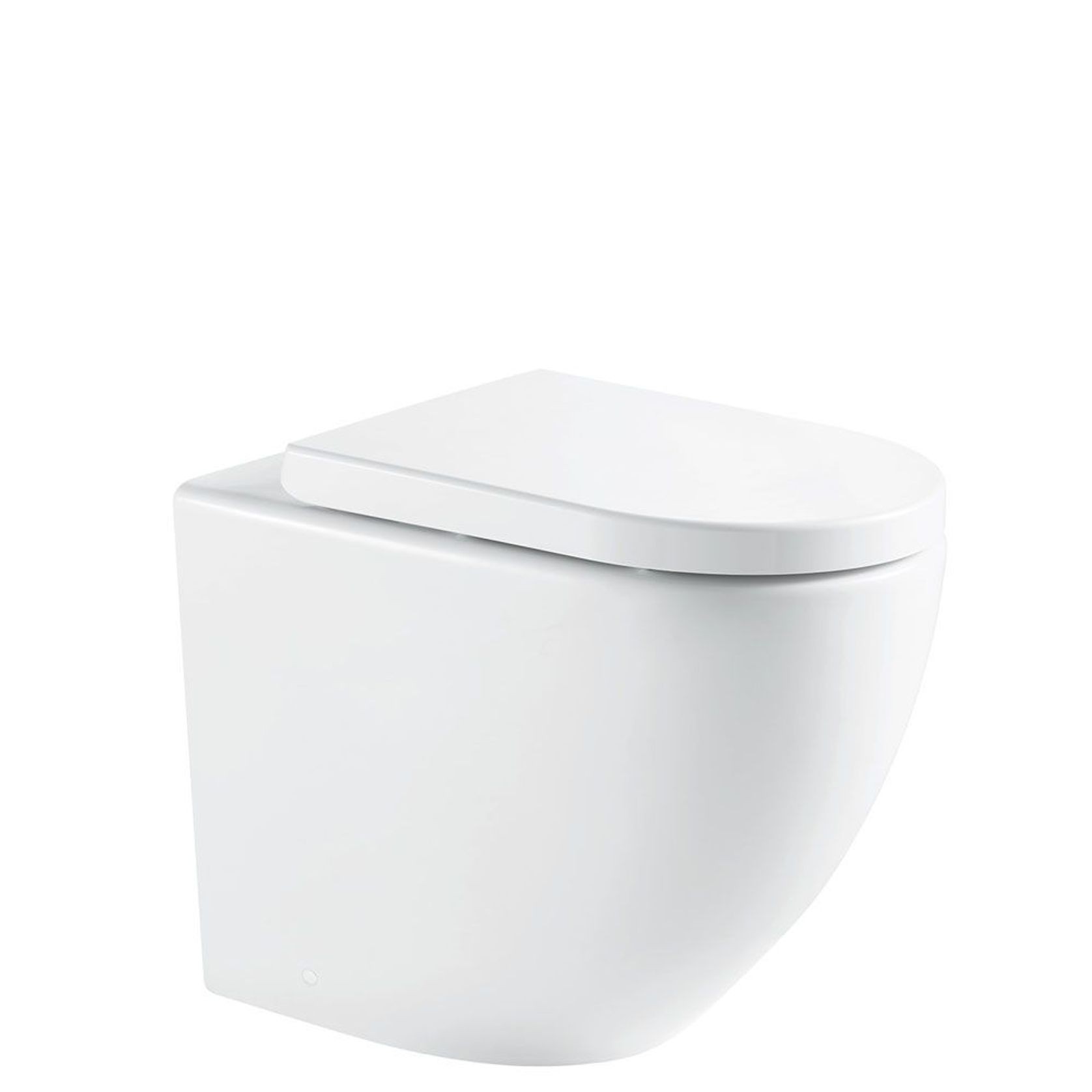 Alix Ambulant Wall-Faced Toilet Suite, Gloss White gallery detail image
