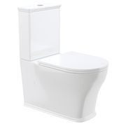 Lillian Tornado Flush Back-To-Wall Toilet, Slim Seat gallery detail image