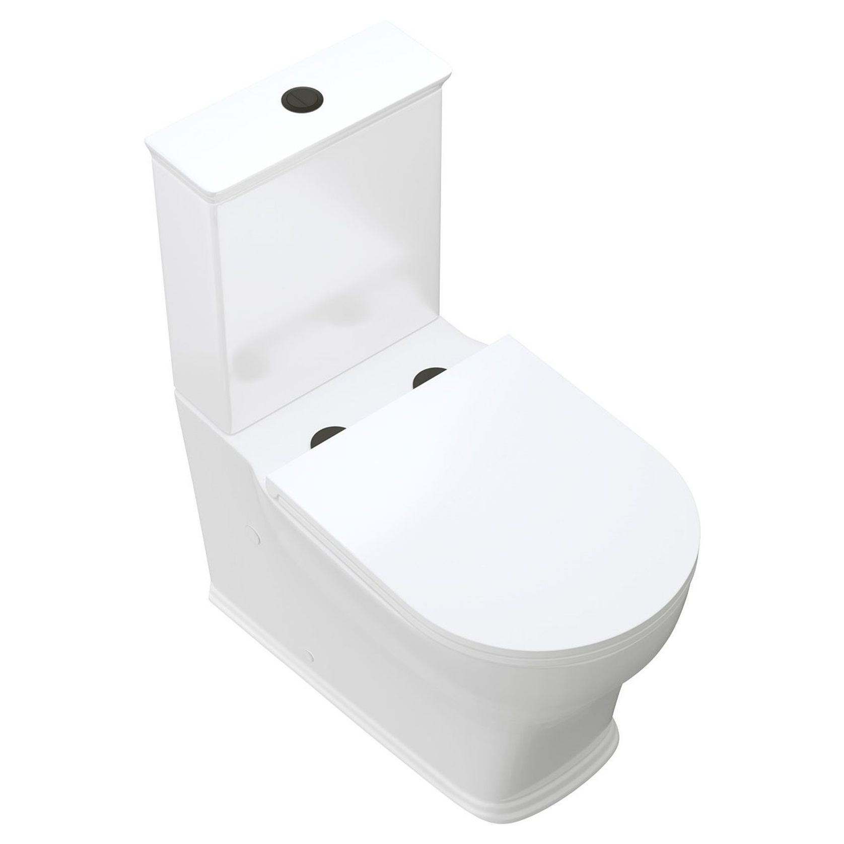 Lillian Tornado Flush Back-To-Wall Toilet, Slim Seat gallery detail image