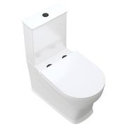 Lillian Tornado Flush Back-To-Wall Toilet, Slim Seat gallery detail image