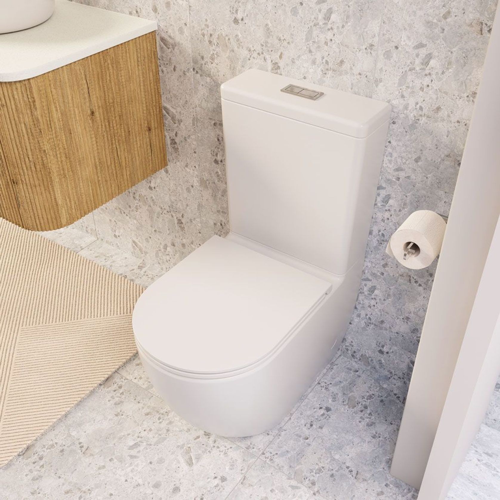 Joli Tornado Flush Back-to-Wall Toilet with Slim Seat gallery detail image