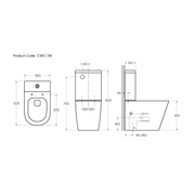 CODE Pure Typhoon Btw Toilet Suite White Gloss gallery detail image
