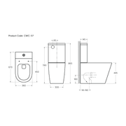 CODE Pure Typhoon Overheight Btw Toilet Suite gallery detail image