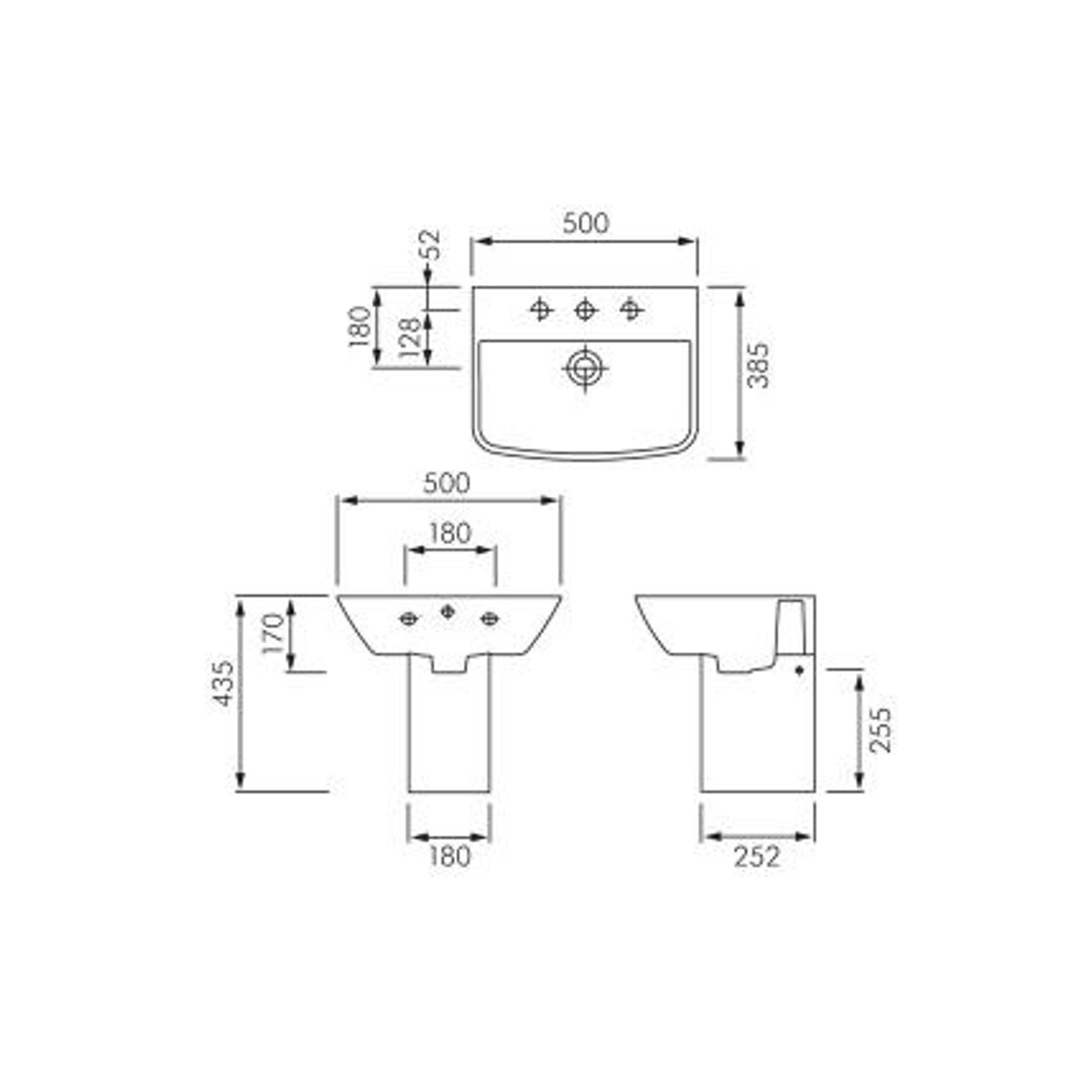 RAK Summit Wall Hung Basin and Shroud gallery detail image