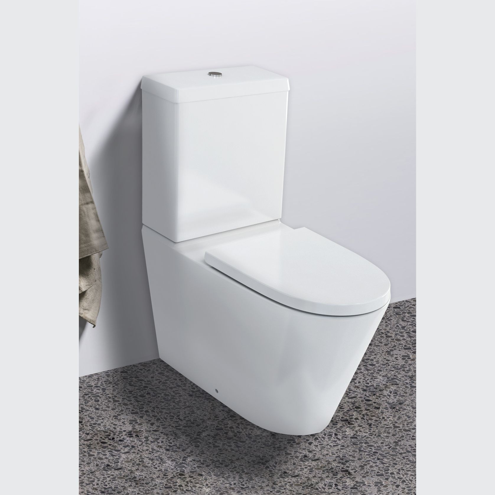 Sphere Easy Height Rimless Back-to-Wall Toilet Suite gallery detail image