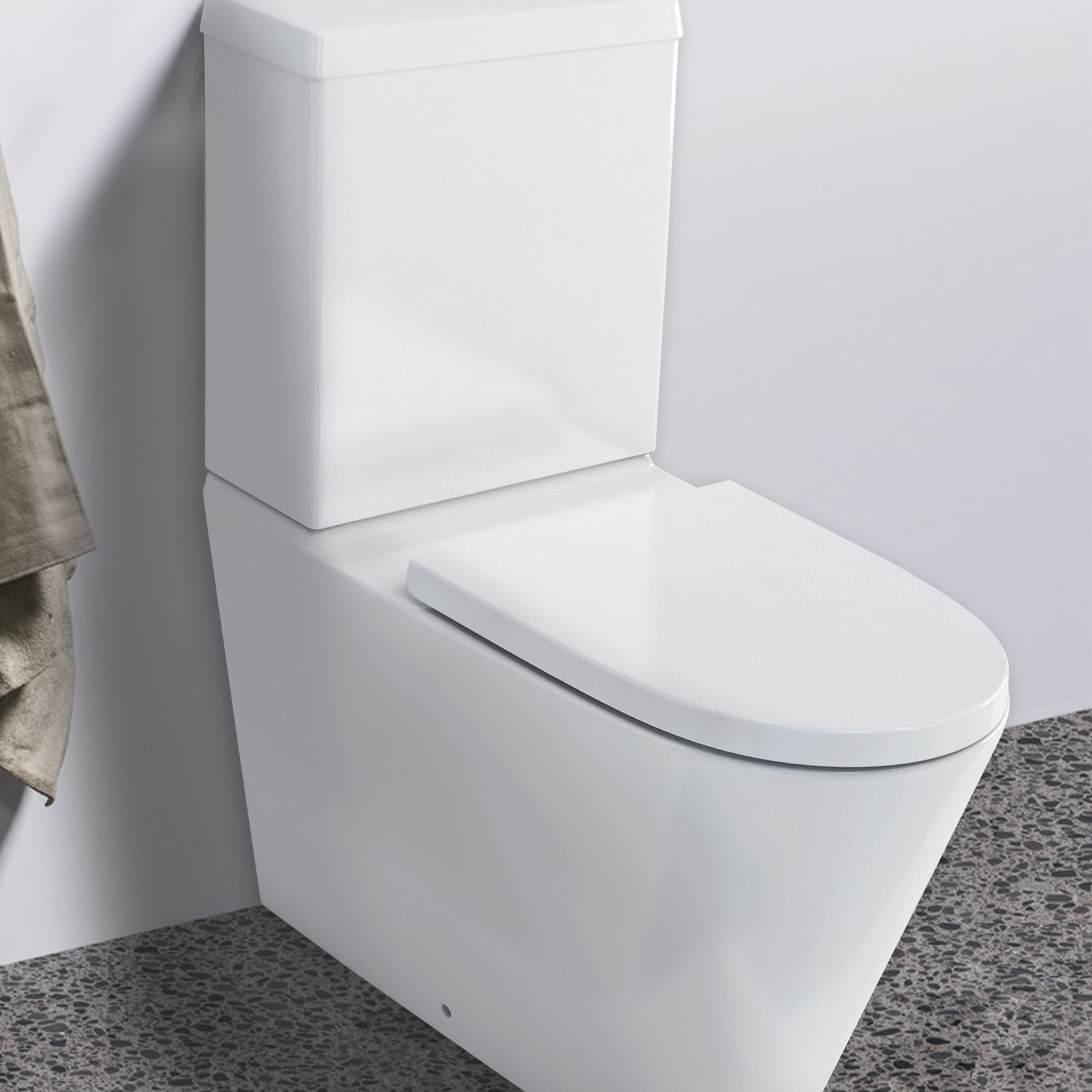 Sphere Easy Height Rimless Back-to-Wall Toilet Suite gallery detail image