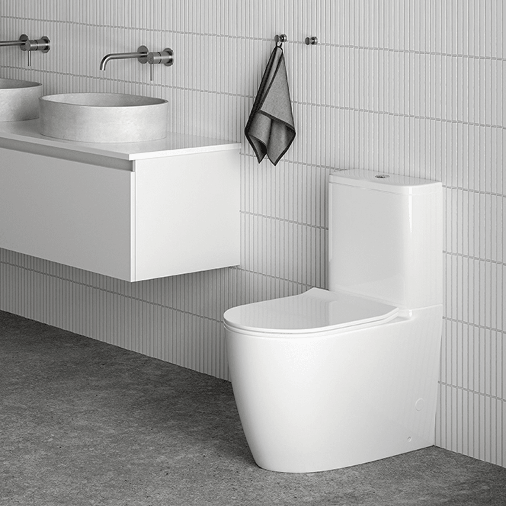 Uno Overheight CC Btw Toilet Suite gallery detail image