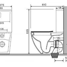 Luci2 Toilet Suite with Slim Seat Gloss White gallery detail image