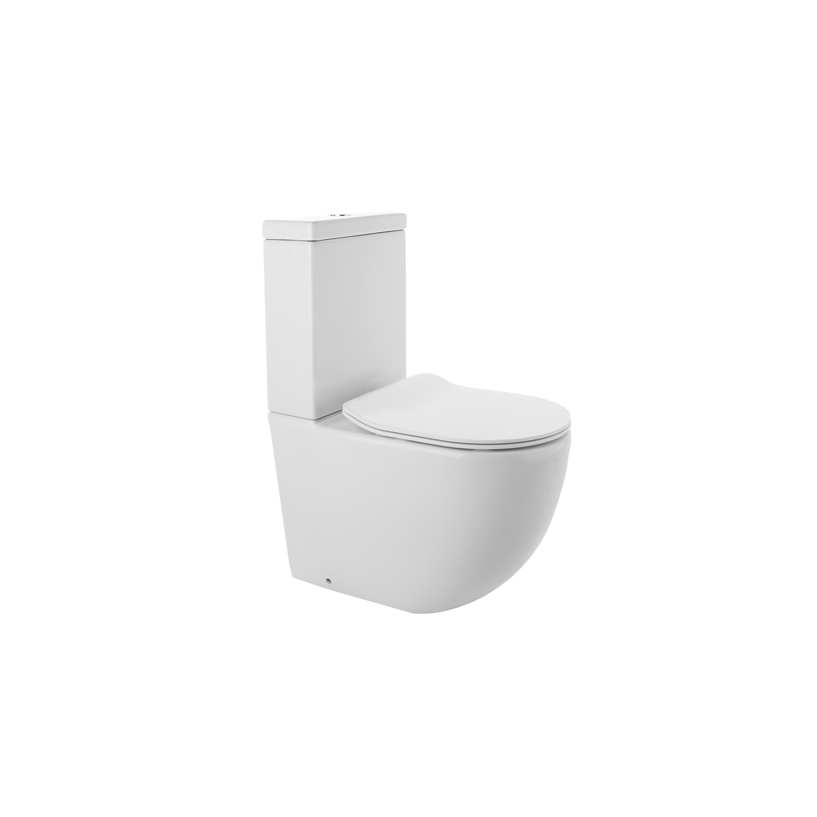 Luci2 Toilet Suite with Slim Seat Gloss White gallery detail image