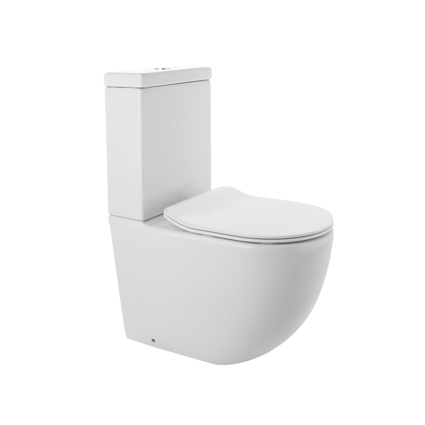 Luci2 Toilet Suite with Slim Seat Gloss White gallery detail image