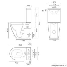 Zen Rimless Overheight Back To Wall Toilet Suite gallery detail image