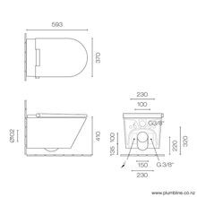 Axent.One Plus Wall Hung Intelligent Shower Toilet gallery detail image